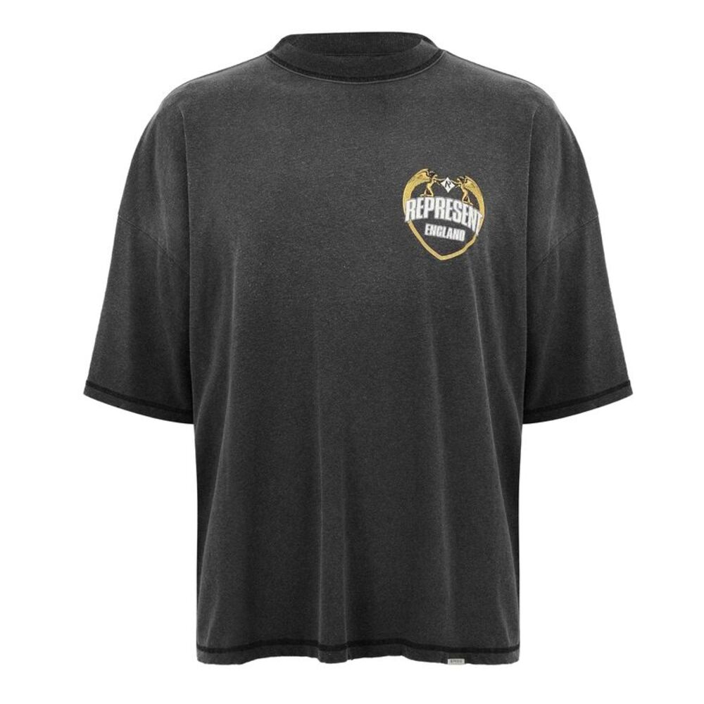 Represent Mens Angel Oversized T-Shirt / Black
